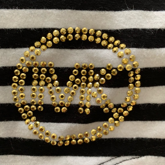 Michael Kors white and black striped thank top size S/M - Picture 8 of 9